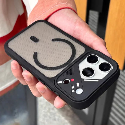 Cyber Grid Frosted MagSafe iPhone Case