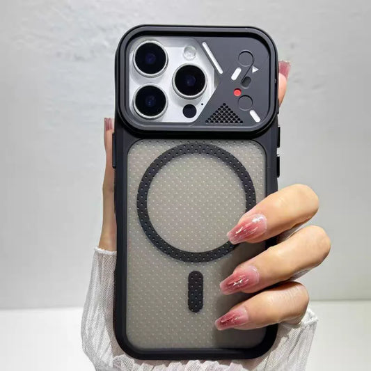 Cyber Grid Frosted MagSafe iPhone Case