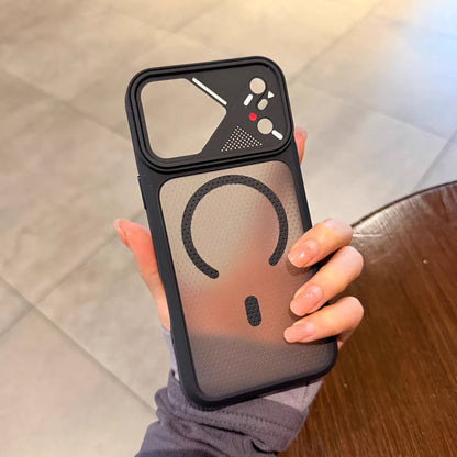 Cyber Grid Frosted MagSafe iPhone Case