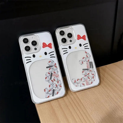 Hello Kitty Quicksand Phone Case with Floating Glitter