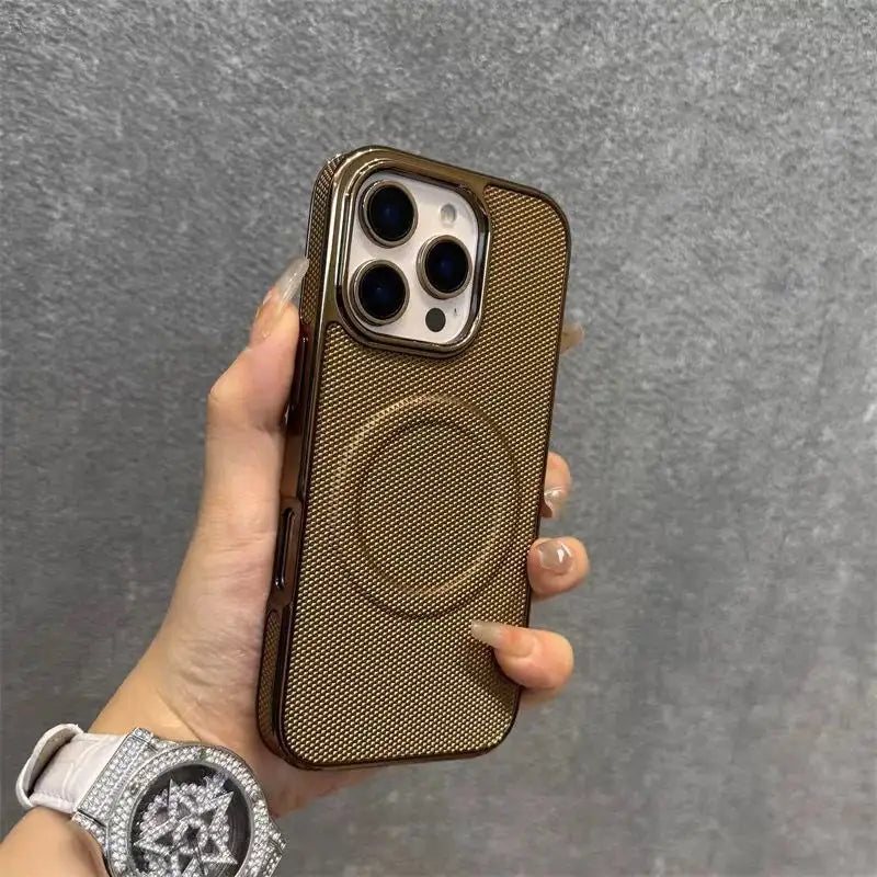 Soft Flannel PU Leather Cover For iPhone