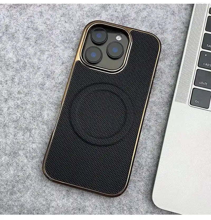 Soft Flannel PU Leather Cover For iPhone