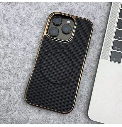Soft Flannel PU Leather Cover For iPhone