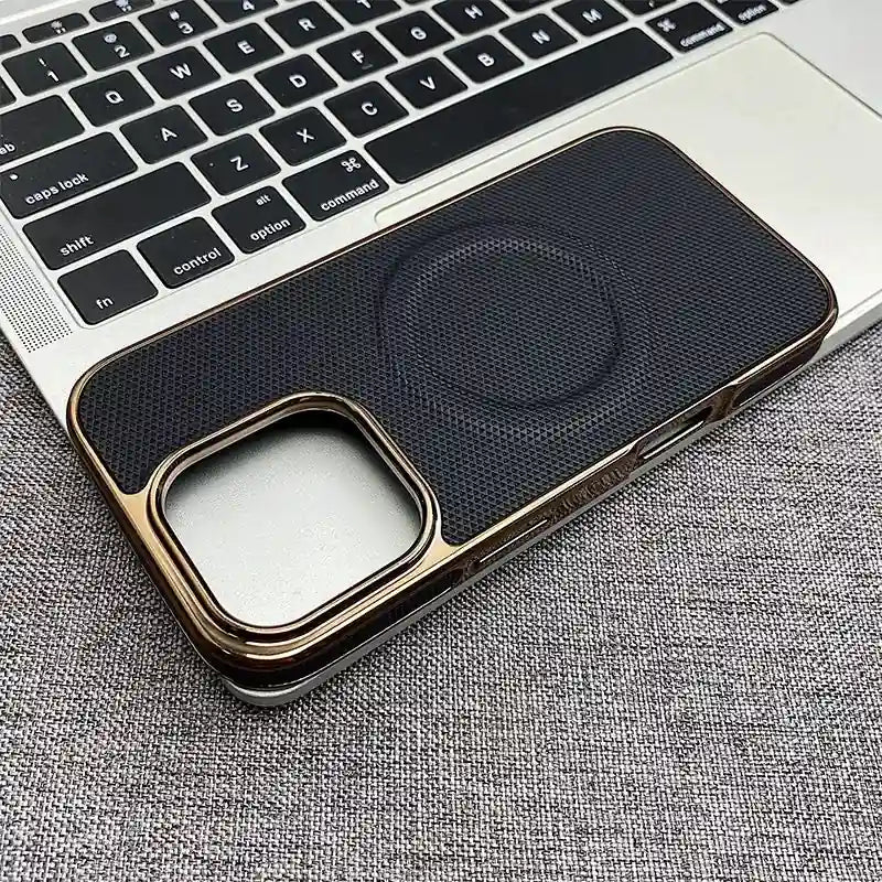 Soft Flannel PU Leather Cover For iPhone