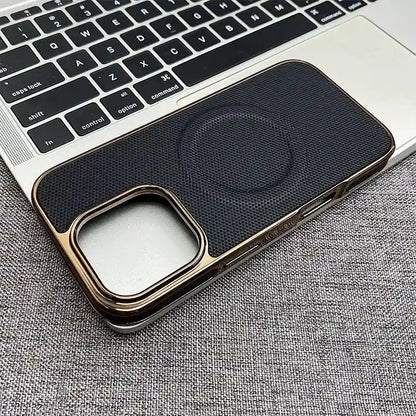Soft Flannel PU Leather Cover For iPhone