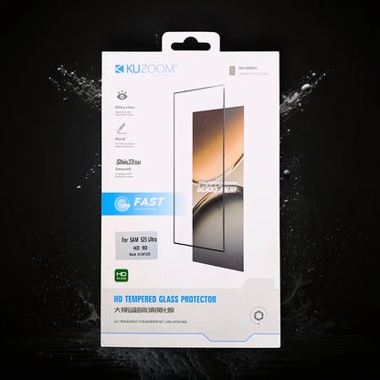 Kuzoom HD Clear Tempered Glass Protector For Samsung S25 Ultra