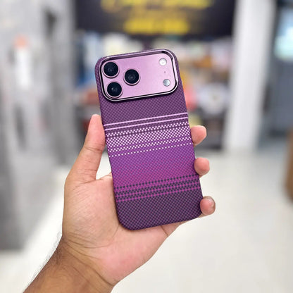 LuxoLife Carbon Fiber Texture Phone Cover for iPhone