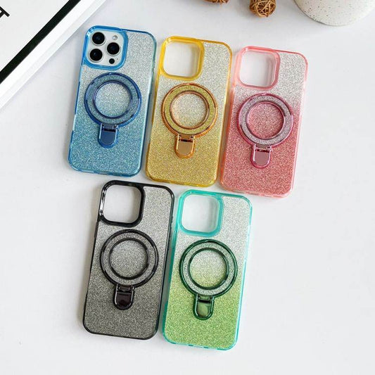 Luxury Glitter Ring Stand iPhone Cover - BD Gadget