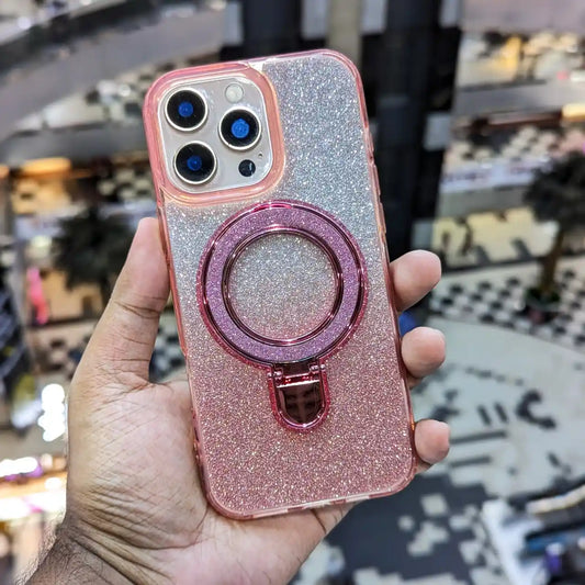 Luxury Glitter Ring Stand iPhone Cover - BD Gadget
