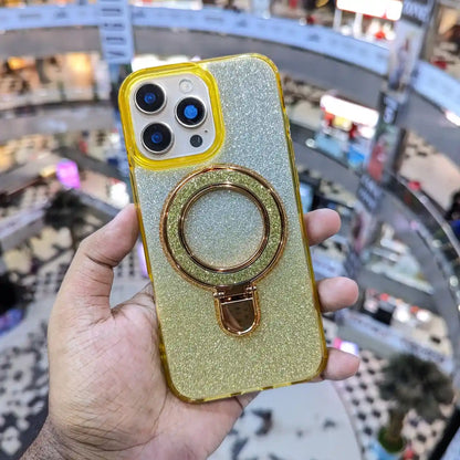Luxury Glitter Ring Stand iPhone Cover - BD Gadget