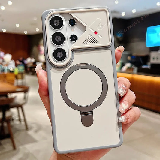 Metal Magsafe Stand Case For Samsung