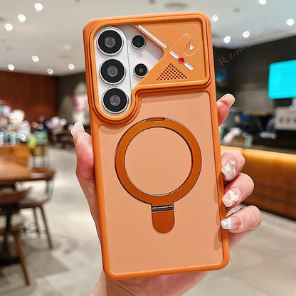 Metal Magsafe Stand Case For Samsung