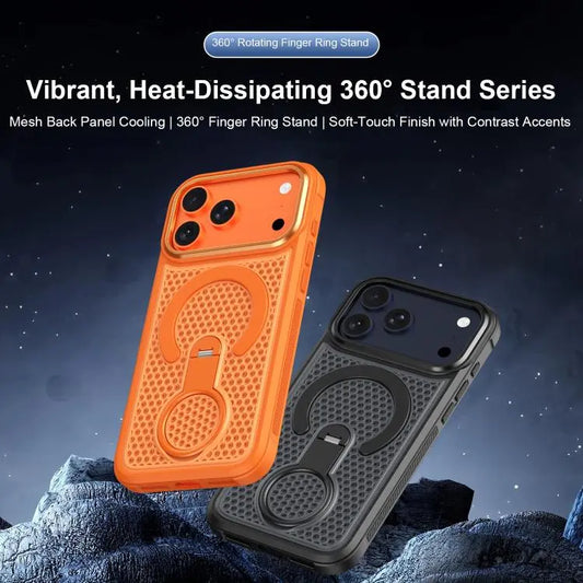 Honeycomb Cooling Design Kickstand Case For iPhone