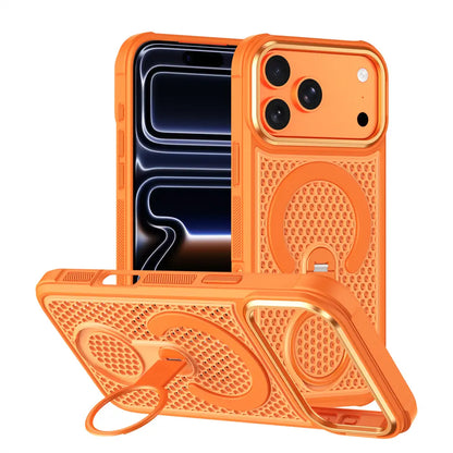 Honeycomb Cooling Design Kickstand Case For iPhone