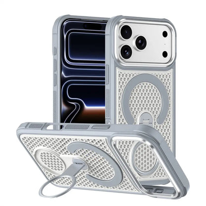 Honeycomb Cooling Design Kickstand Case For iPhone