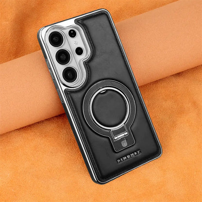 RIMBMAX PU Leather Magnetic Ring Case For Samsung