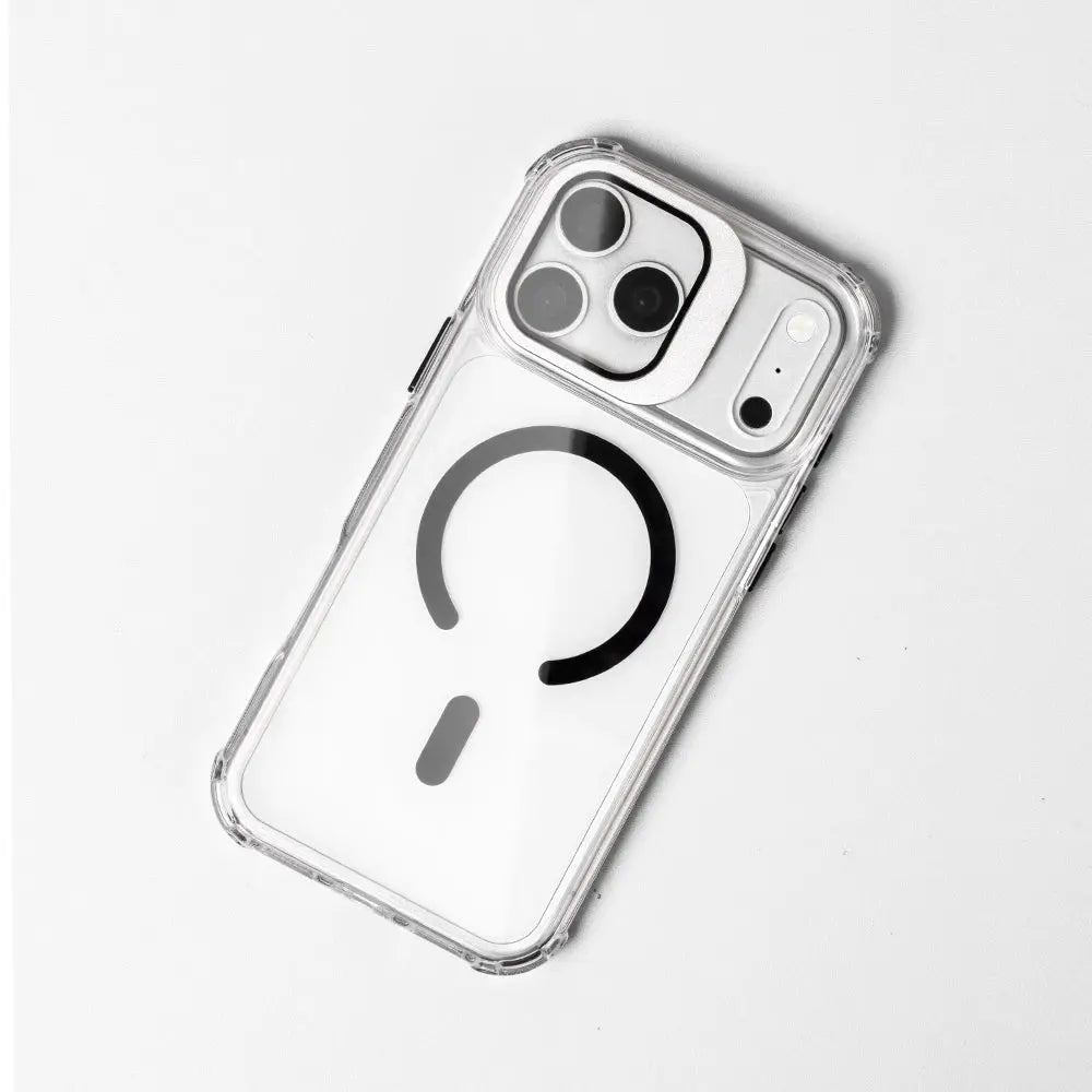 iPhone clear MagSafe case with camera glass protector
