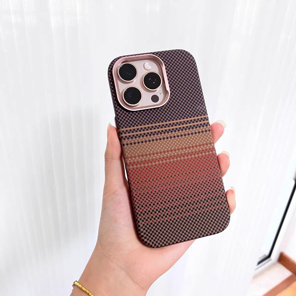 Luxo Life Carbon Fiber Texture Back Case for iPhone (Desert)