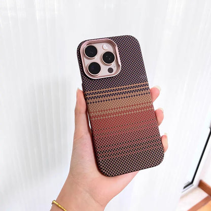 Luxo Life Carbon Fiber Texture Back Case for iPhone (Desert)