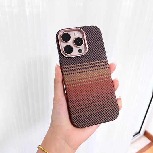 Luxo Life Carbon Fiber Texture Back Case for iPhone (Desert)