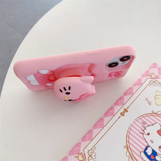 Hello Kitty 3D Silicone Case with PopSocket Holder