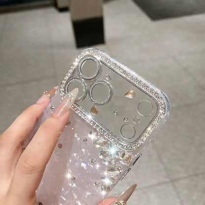 Sparkle iPhone Case with Lens Protection & Free Charm - BD Gadget