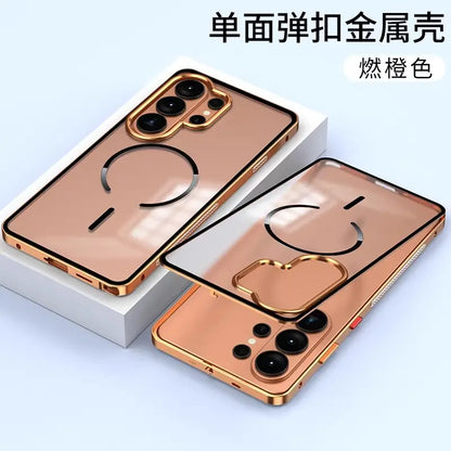 Premium MagSafe Metal Frame Case for Samsung