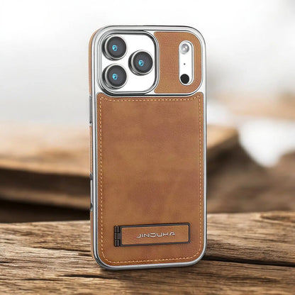 JINDUKA PU Leather iPhone Case With Stand