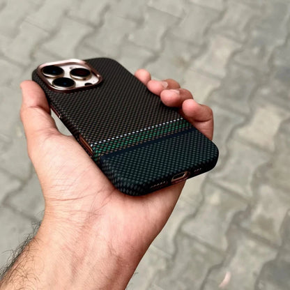 Luxo Life Carbon Fiber Texture Back Cover for iPhone
