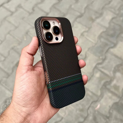 Luxo Life Carbon Fiber Texture Back Cover for iPhone