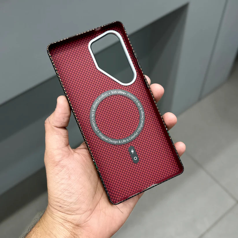 Luxo Life Carbon Fiber Texture Back Cover Samsung