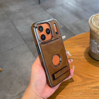 JINDUKA PU Leather iPhone Case With Stand