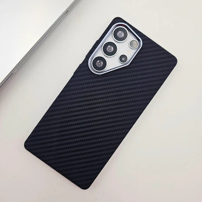 Luxo Life Carbon Fiber Texture Back Cover Samsung (Black)