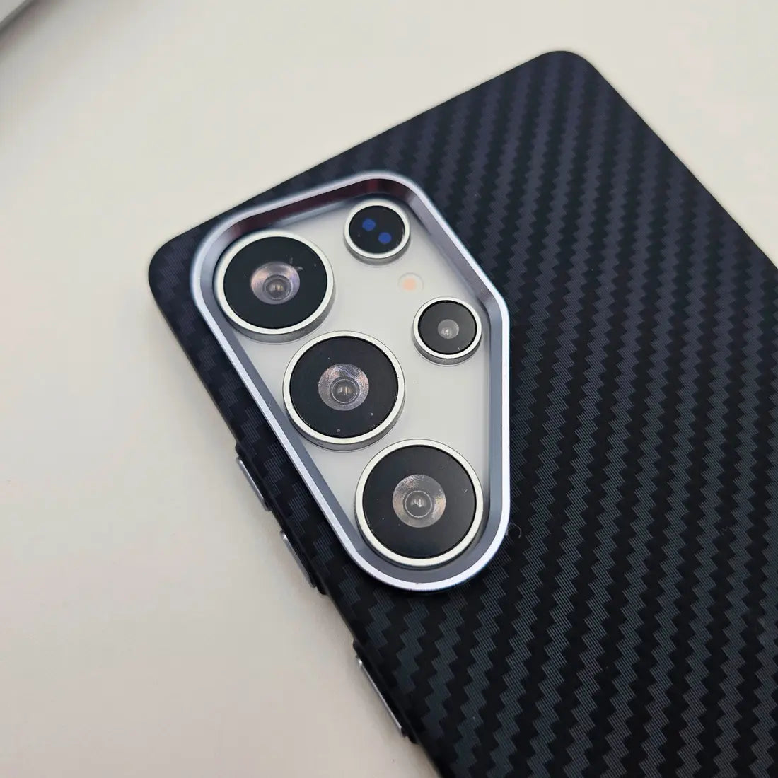 Luxo Life Carbon Fiber Texture Back Cover Samsung (Black)