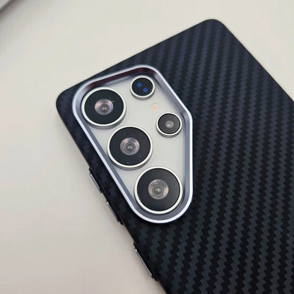 Luxo Life Carbon Fiber Texture Back Cover Samsung (Black)