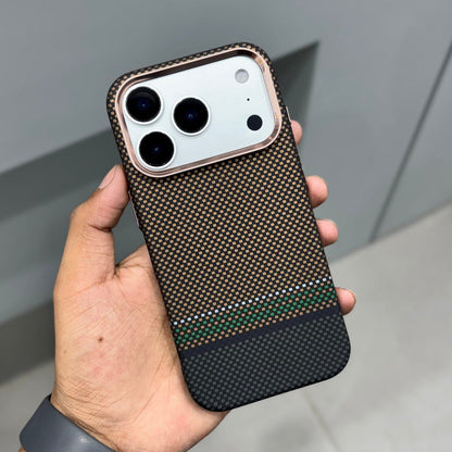 Luxo Life Carbon Fiber Texture Back Cover for iPhone