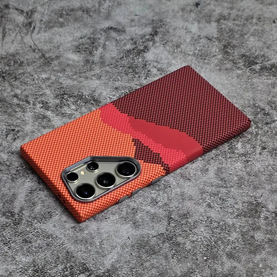 Luxo Life Carbon Fiber Texture Back Cover Samsung (Mountain)