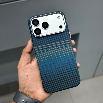 Luxo Life Carbon Fiber Texture Back Case for iPhone (Blue)