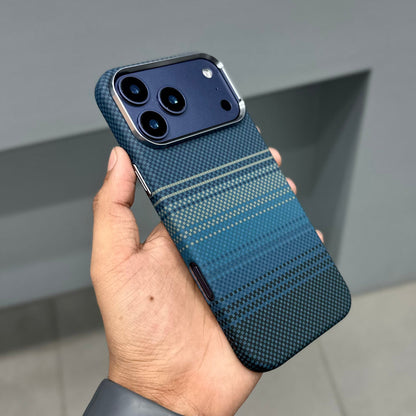 Luxo Life Carbon Fiber Texture Back Case for iPhone (Blue)