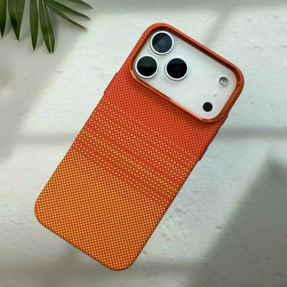 Luxo Life Carbon Fiber Texture Back Case for iPhone (orange)