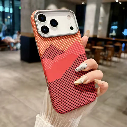 Luxo Life Carbon Fiber Texture Back Case for iPhone (Mountain)