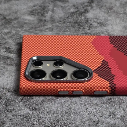 Luxo Life Carbon Fiber Texture Back Cover Samsung (Mountain)